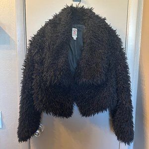 Degree Shaggy Cropped Jacket